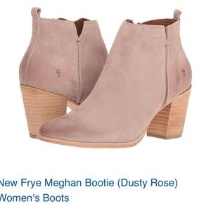 Frye Meghan Bootie Size 9M Suede Dusty Rose